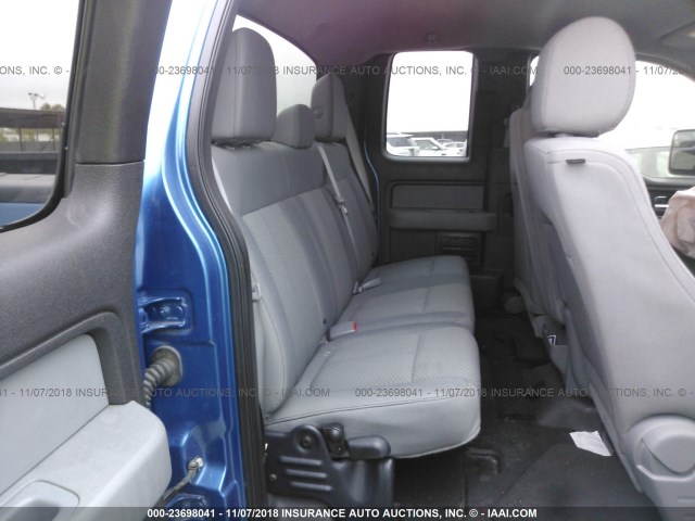 1FTEX1CM3DKG45709 - 2013 FORD F150 SUPER CAB BLUE photo 8