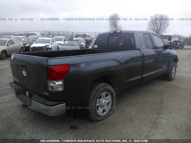 5TFCV54177X002313 - 2007 TOYOTA TUNDRA DOUBLE CAB SR5 BLUE photo 4