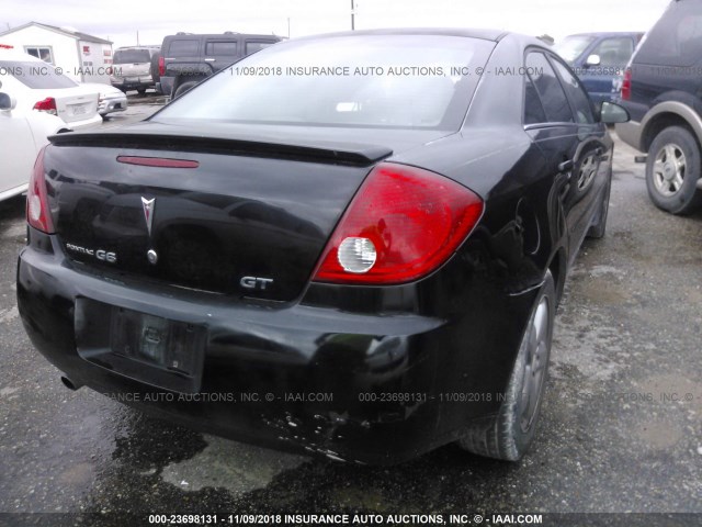 1G2ZH58N874195429 - 2007 PONTIAC G6 GT BLACK photo 4