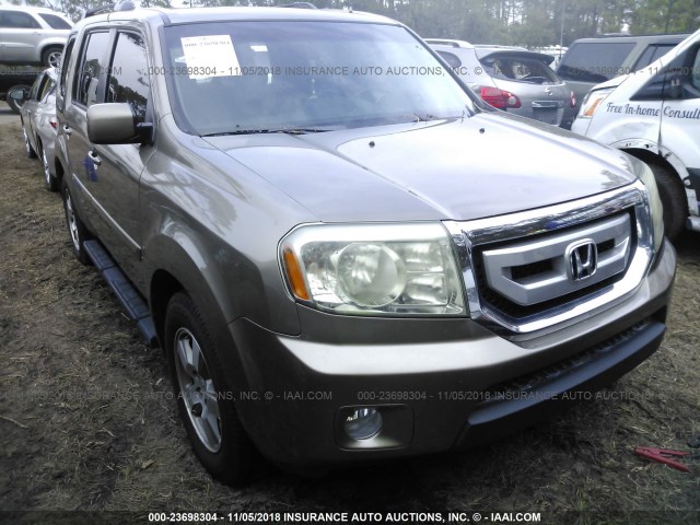 5FNYF3H74BB007025 - 2011 HONDA PILOT EXLN TAN photo 1