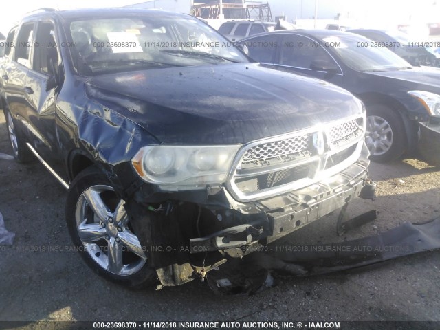 1C4RDHAG4DC699319 - 2013 DODGE DURANGO SXT BLACK photo 6