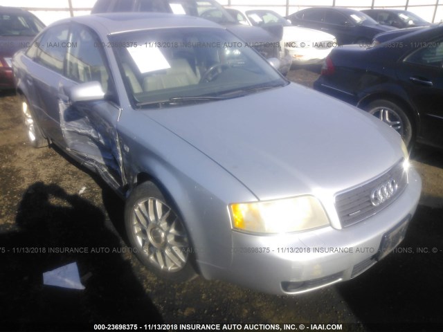 WAULD54B32N052865 - 2002 AUDI A6 2.7T QUATTRO SILVER photo 1