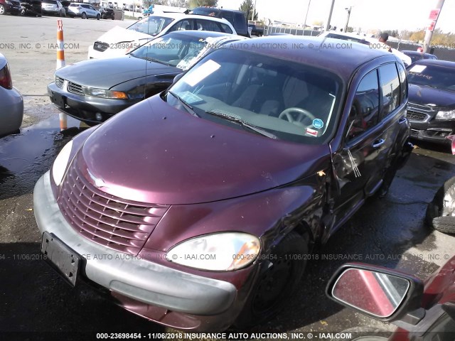 3C4FY48B12T355555 - 2002 CHRYSLER PT CRUISER CLASSIC PURPLE photo 2