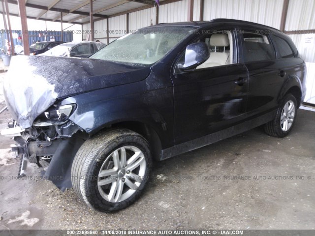 WA1AY74LX8D041762 - 2008 AUDI Q7 3.6 QUATTRO BLUE photo 2