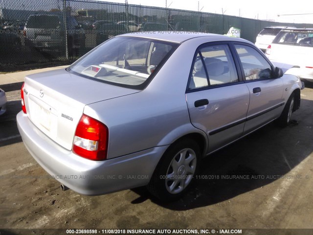 JM1BJ225830199622 - 2003 MAZDA PROTEGE DX/LX/ES SILVER photo 4