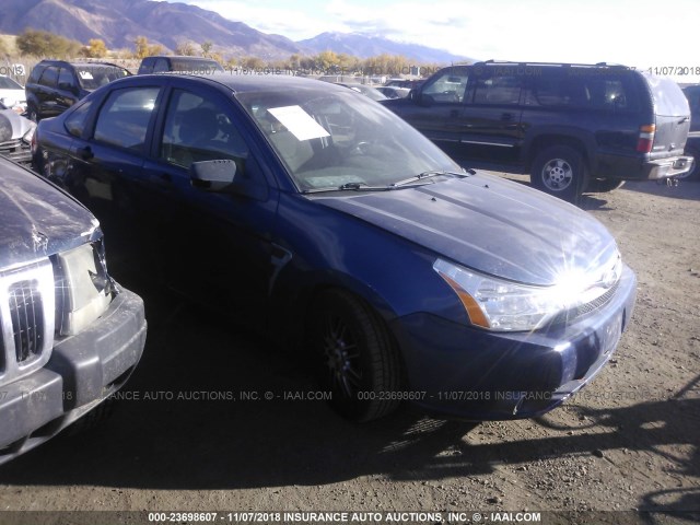 1FAHP35N18W196730 - 2008 FORD FOCUS SE/SEL/SES BLUE photo 1