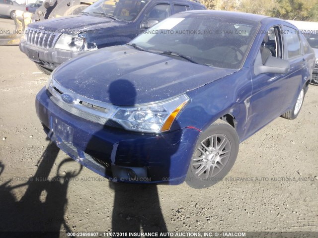 1FAHP35N18W196730 - 2008 FORD FOCUS SE/SEL/SES BLUE photo 6