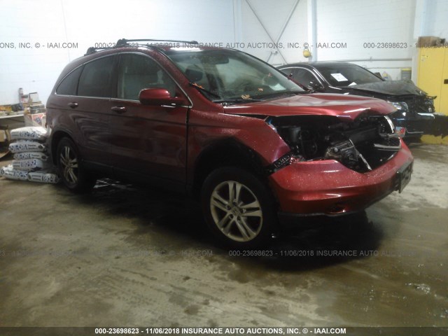 JHLRE4H71BC022207 - 2011 HONDA CR-V EXL RED photo 1