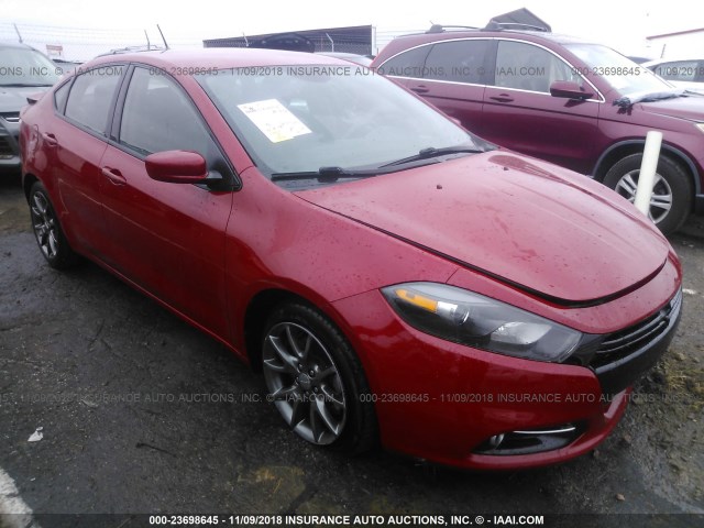 1C3CDFBB4ED902528 - 2014 DODGE DART SXT RED photo 1