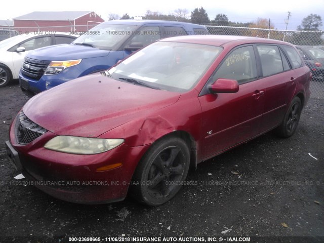 1YVFP82D845N70822 - 2004 MAZDA 6 S RED photo 2