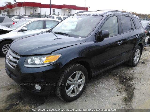 5XYZK3AB6CG131516 - 2012 HYUNDAI SANTA FE LIMITED GRAY photo 2