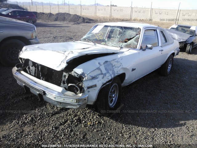 1Y27Q6L119233 - 1976 CHEVROLET NOVA WHITE photo 2