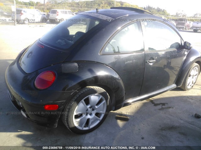 3VWFE21CX3M408147 - 2003 VOLKSWAGEN NEW BEETLE TURBO S BLACK photo 4