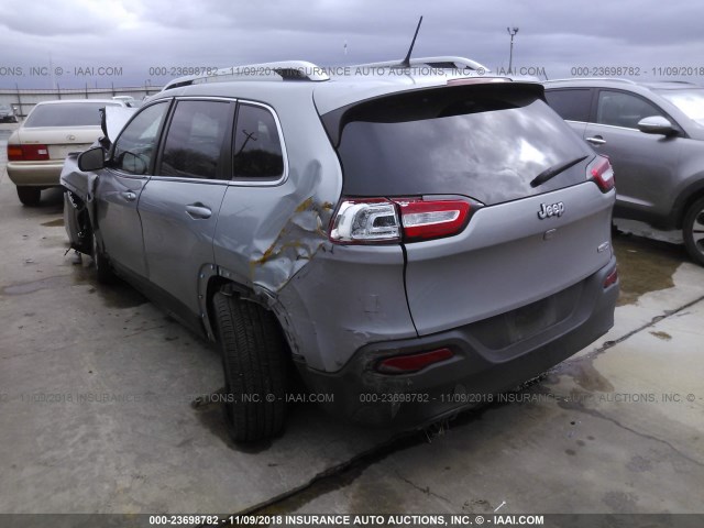 1C4PJLCS3FW542306 - 2015 JEEP CHEROKEE LATITUDE GRAY photo 3