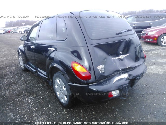 3C4FY58B85T567539 - 2005 CHRYSLER PT CRUISER TOURING BLACK photo 3