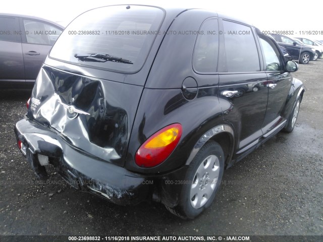 3C4FY58B85T567539 - 2005 CHRYSLER PT CRUISER TOURING BLACK photo 4