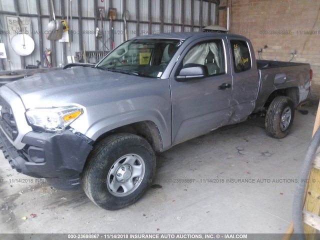 5TFRX5GN1HX095253 - 2017 TOYOTA TACOMA ACCESS CAB/SR/SR5 SILVER photo 2