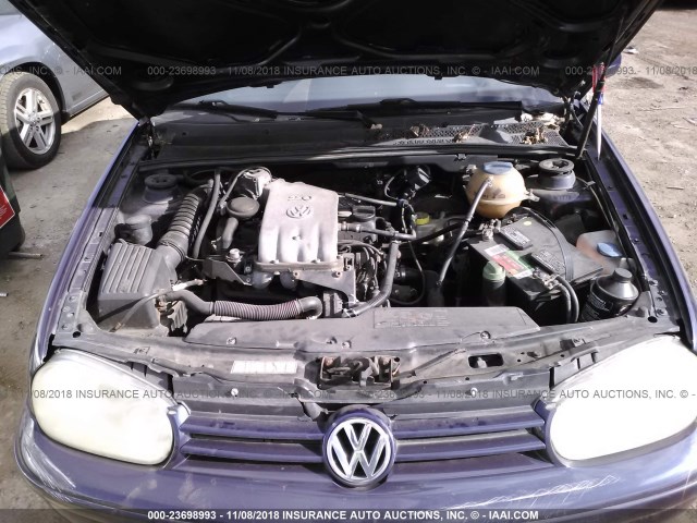 3VWDC21V11M810263 - 2001 VOLKSWAGEN CABRIO GLX 蓝色 照片 10