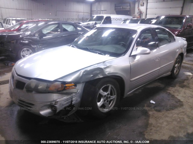 1G2HX54K314242416 - 2001 PONTIAC BONNEVILLE SE SILVER photo 2