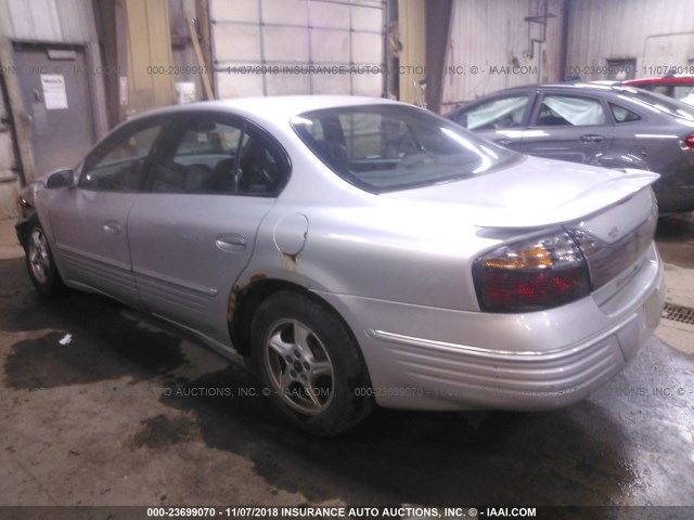 1G2HX54K314242416 - 2001 PONTIAC BONNEVILLE SE SILVER photo 3