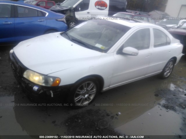 YV1RH592972633297 - 2007 VOLVO S60 2.5T WHITE photo 2