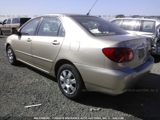 2T1BR32E04C249600 - 2004 TOYOTA COROLLA CE/LE/S GOLD photo 3