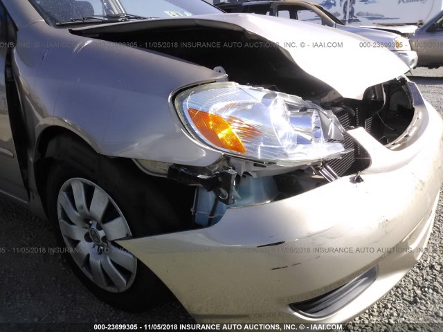 2T1BR32E04C249600 - 2004 TOYOTA COROLLA CE/LE/S GOLD photo 6