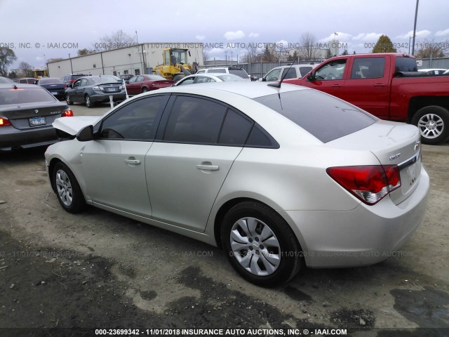 1G1PA5SH0D7128465 - 2013 CHEVROLET CRUZE LS TAN photo 3