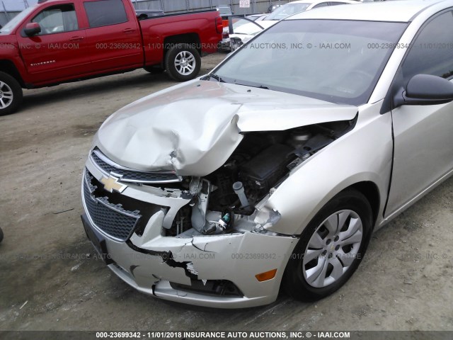 1G1PA5SH0D7128465 - 2013 CHEVROLET CRUZE LS TAN photo 6