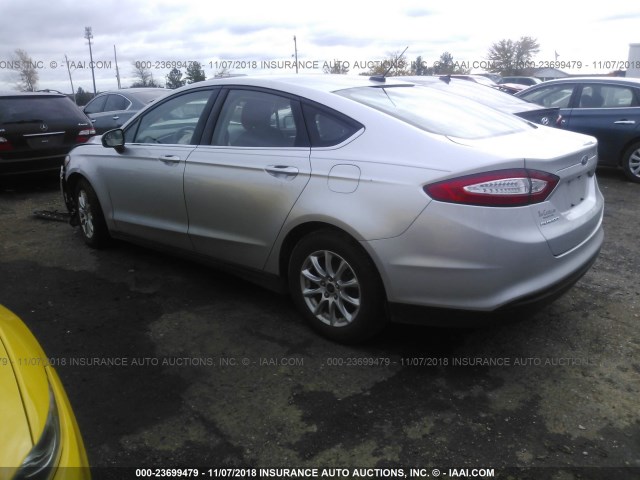 1FA6P0G71F5110226 - 2015 FORD FUSION S ვერცხლისფერი ფოტო 3