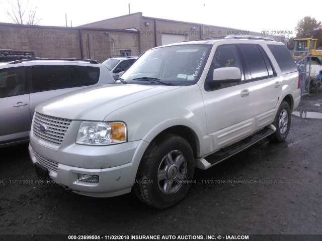 1FMFU20525LA35839 - 2005 FORD EXPEDITION LIMITED WHITE photo 2