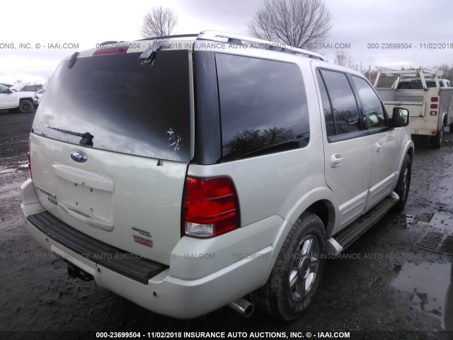 1FMFU20525LA35839 - 2005 FORD EXPEDITION LIMITED WHITE photo 4