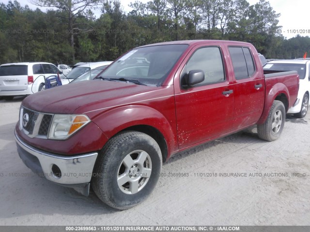 1N6AD07UX8C447167 - 2008 NISSAN FRONTIER RED photo 2