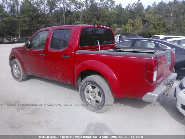 1N6AD07UX8C447167 - 2008 NISSAN FRONTIER RED photo 3