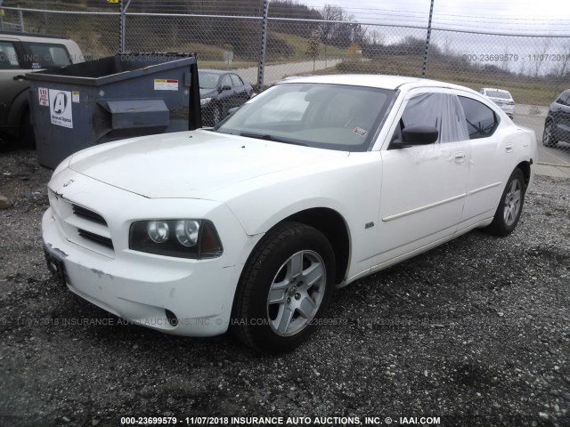 2B3KA43G76H460316 - 2006 DODGE CHARGER SE/SXT WHITE photo 2