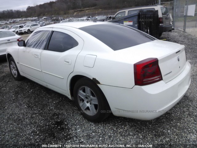 2B3KA43G76H460316 - 2006 DODGE CHARGER SE/SXT WHITE photo 3