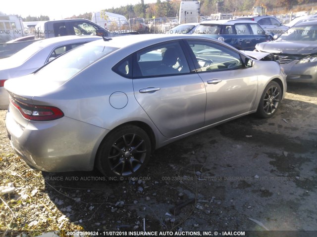 1C3CDFBB7FD390894 - 2015 DODGE DART SXT GRAY photo 4