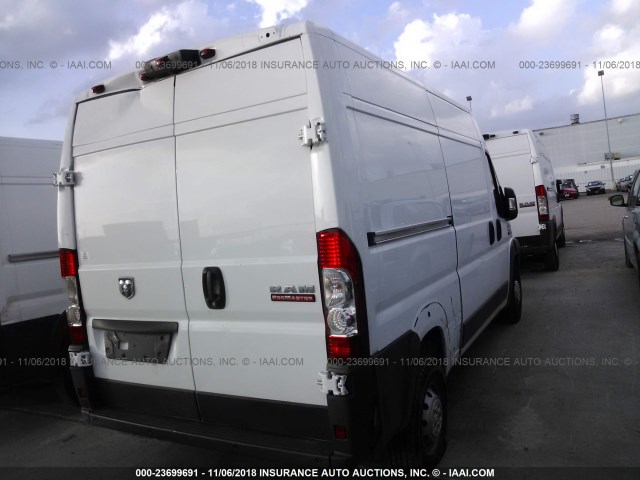 3C6TRVBG7HE531085 - 2017 RAM PROMASTER 1500 1500 HIGH WHITE photo 4