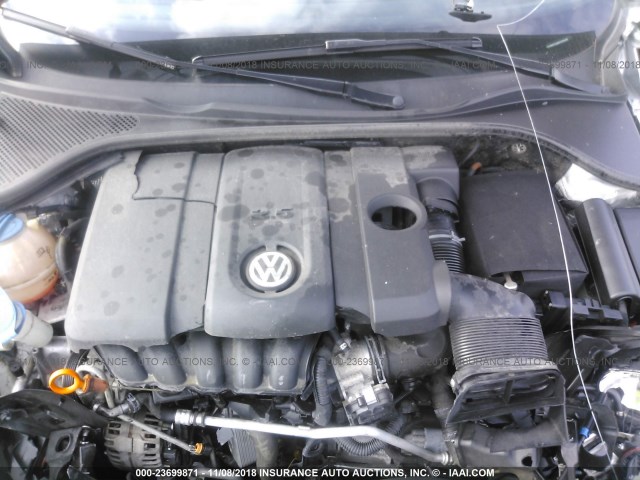 1VWBH7A36DC004395 - 2013 VOLKSWAGEN PASSAT SE SILVER photo 10