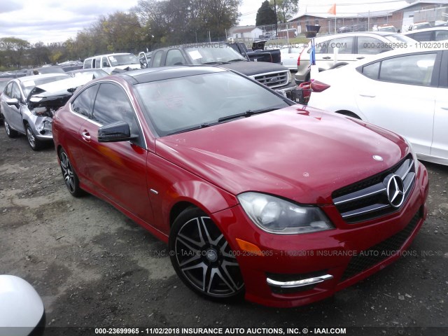 WDDGJ4HB5DG001222 - 2013 MERCEDES-BENZ C 250 RED photo 1