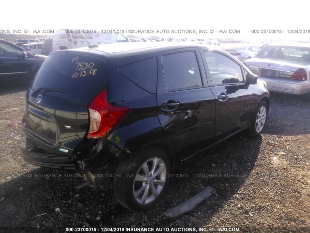 3N1CE2CP7FL437530 - 2015 NISSAN VERSA NOTE S/S PLUS/SV/SL/SR BLACK photo 4