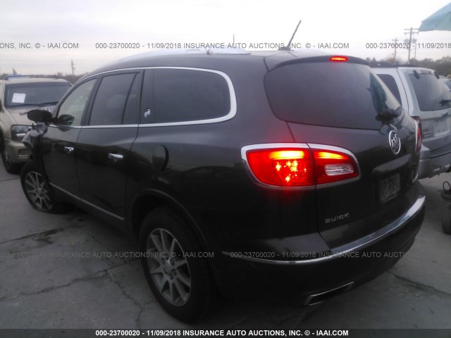 5GAKVBKD6EJ343453 - 2014 BUICK ENCLAVE BLACK photo 3