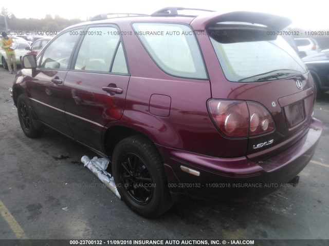 JT6HF10U5Y0115304 - 2000 LEXUS RX 300 RED photo 3