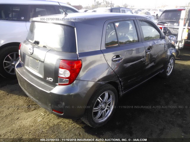 JTKKU10489J048710 - 2009 TOYOTA SCION XD GRAY photo 4