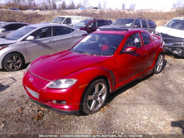 JM1FE173270208344 - 2007 MAZDA RX8 RED photo 2