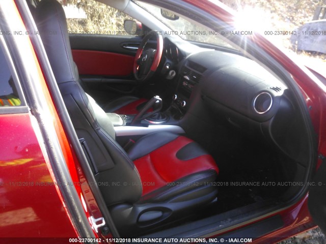 JM1FE173270208344 - 2007 MAZDA RX8 RED photo 5