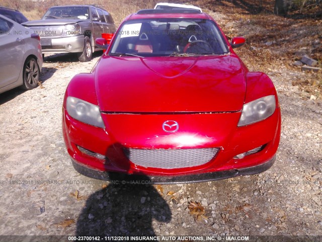 JM1FE173270208344 - 2007 MAZDA RX8 RED photo 6