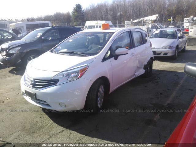 3N1CE2CP5FL394886 - 2015 NISSAN VERSA NOTE S/S PLUS/SV/SL/SR WHITE photo 2