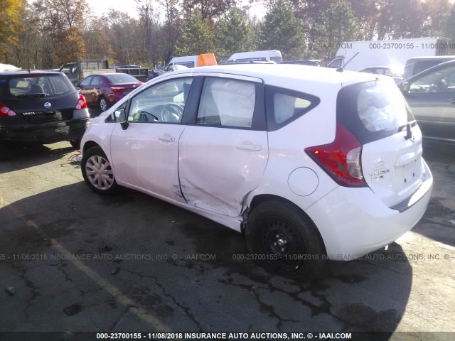 3N1CE2CP5FL394886 - 2015 NISSAN VERSA NOTE S/S PLUS/SV/SL/SR WHITE photo 3