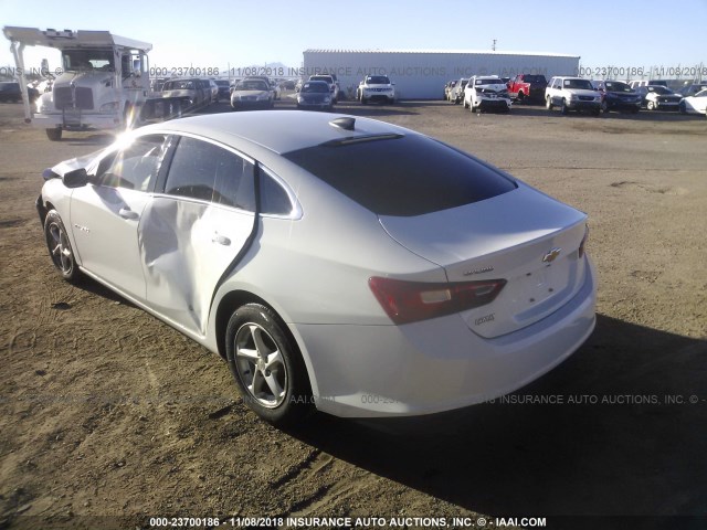 1G1ZB5STXGF357823 - 2016 CHEVROLET MALIBU LS 白色 照片 3